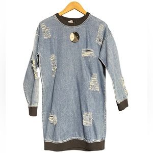 Day | Night Distressed Denim Dress/Top